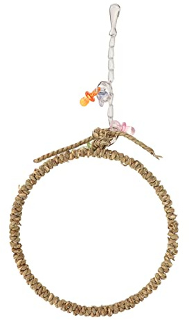 Columpio para Pájaro de Cuerda, Juguete Colgante Seguro, Resistente para Masticar, Anillo para Periquitos y Ninfas - Material No Tóxico, Diversión y Ejercicio para Aves