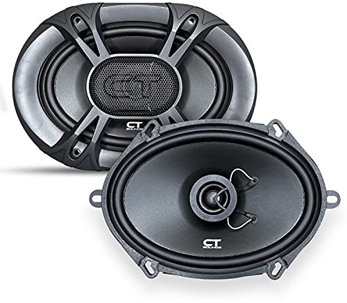CT Sounds Bio 5x7 Inch 2 Way Silk Dome Coaxial Car Speakers (Pair)