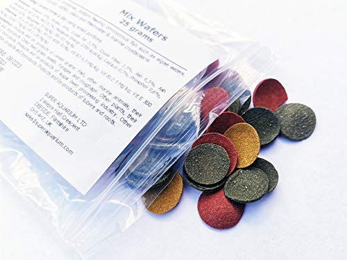 Super Aquarium Spirulina Algae Mix Wafers for Tropical Bottom Fish - Pleco, Catfish, Algae Eater, Snail, Loach, Cory (25g)