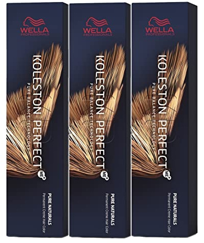 3er Wella Koleston Perfect ME+ 6/45 Dunkelblond Rot Mahagoni 60 ml