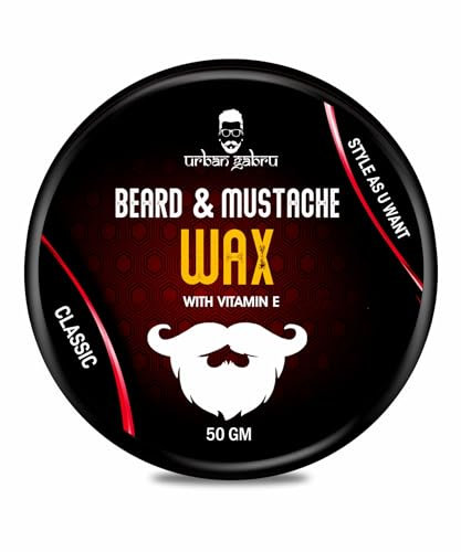 urbangabru Cera per barba e baffi per una tenuta forte 50 gm