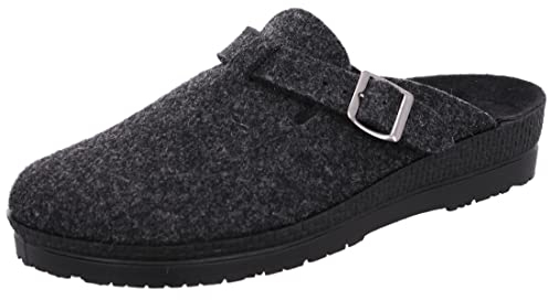 Rohde Herren Hausschuhe Pantoffeln Filz Neustadt-H 2764, Größe:46 EU, Farbe:Grau