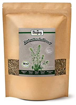 Biojoy BIO-Hirtentäschel-Tee (250 g), Hirtentäschelkraut getrocknet und geschnitten (Capsella bursa-pastoris)