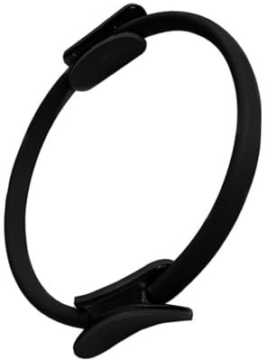 QSTDGVPW Anillo de Pilates, Anillo de Fitness, Ejercicio, Casas Flexibles, Equipo de Pilates, Entrenamiento, Tonificación de Muslos, Piernas, Tóner de Muslo, C, Negro