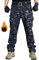 WINKEEY Herren Softshellhose Wasserdicht Wanderhose Outdoorhose Winddicht Warm Fleece Trekkinghose Winterhose Mit Taschen,Fleece Camouflage2 XL