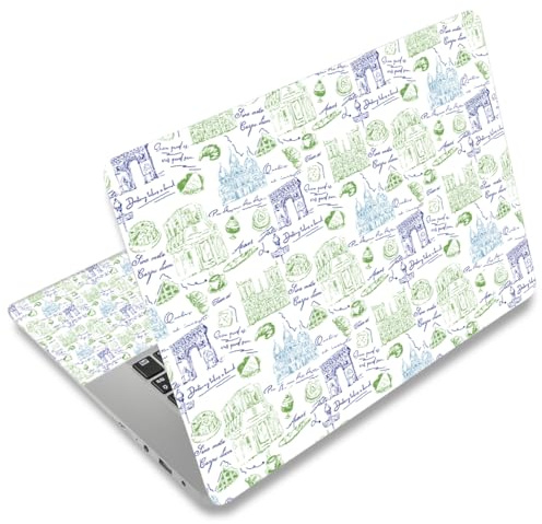 icolor Laptop Skin Sticker Decal 12 13 13.3 14 15 15.4 15.6 inch Personalized Universal Notebook Vinyl Skin Stickers Cover Art Decal Computer Protector (Skin077)
