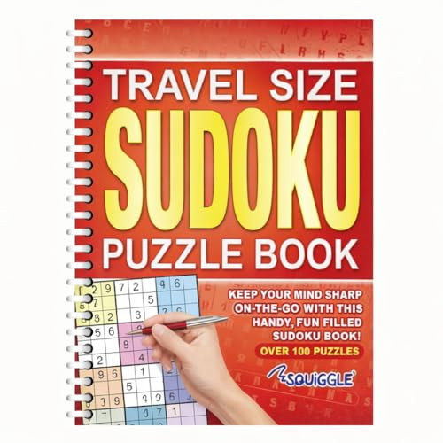 Sixstore A5 Spiral Bound Travel Size Sudoku Puzzle Book, Orange