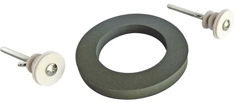 SOMATHERM FOR YOU, Ensemble de fixation pour cuvette de WC, incluant joint mousse 70mm, pour installation facile et sécurisée du réservoir de chasse sur la cuvette standard