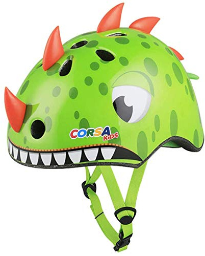 Toddler Helmets 2-4 Years, Hisyll Lightweight Toddler Bike Helmet for 2/3/4/5 Years Old Boys Girls - Cute Dinosaur Kids Bike Helmet for Bicycle Skateboard Scooter Roller Multi-Sport Protection, Green