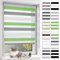 BelleMax Doppelrollo Klemmfix ohne Bohren & mit Bohren, 55x120cm(BxH), Weiß Grau Grün, Duo Rollo, Sonnenschutz lichtdurchlässig Blickdicht, Klemmrollo Fensterrollo, Rollos für Fenster und Tür