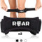 Roar® 2x Patella Kniebandage Patellasehne, Patella Band, Patella Bandage Knie Joggen, Jumperband Knie, Partellasehnenbandage Knie, Patellaspitzensyndrom Bandage, Kniebandage Kinder (Schwarz)