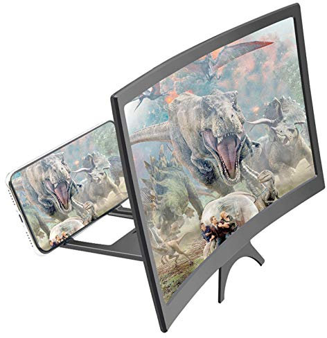 Stronrive 14 Zoll Telefon Bildschirmlupe Handy Vergrößerungsglas HD Bildschirm Verstärker für Filme, Videos, Spiele - Unterstützt alle Smartphones