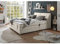 Lomadox LOMADO® Boxspringbett 180 x 200 cm Hotelbett Doppelbett, Ivory Creme, elektr. verstellbar, Kopfteil aufklappbar, 7-Zonen TFK-Matratze H2, Visco-Topper