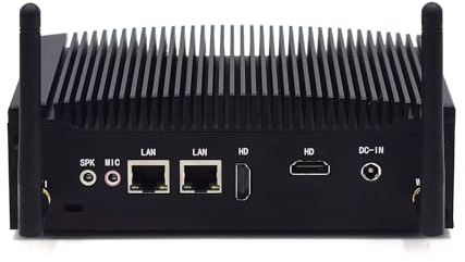 WEIDIAN Lüfterloser PC Industrie Mini PC lüfterlos Win 11 Pro i5 16GB RAM 512GB SSD Core i5 8350U Mini Desktop Computer 4K 2HD, 2RS232 COM, 2Gigabit LAN, 8USB Linux Auto Power On für Business Home