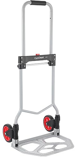 COOCHEER Carrello in alluminio, Carrello Portapacchi Pieghevole ideale per uso industriale e domestico, Capacità di carico massima 120 kg