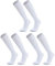 SKHAOVS 3 Pairs Kinder Weiß Lange Fußballsocken, Kniehohe Fußball Socken Rugby Basketball Socken, Atmungsaktive Elastische Sportsocken Trainingssocken für 5–12 Jahren, Jungen und Mädchen (White)