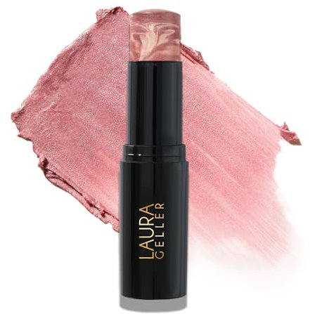 LAURA GELLER NEW YORK Italian Marble Blush Makeup Stick | Cream Finish Marbleized Blush for Cheeks (Raspberry Champagne)