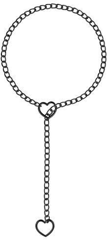 Manfnee Lariat Y-Halsketten Herz Ring Kette Halskette Slip Kette Halskette für Damen Punk Gothic Kette Choker Halskette