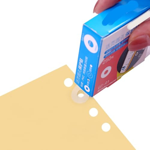 Adesivi di Rinforzo per Fori, Rinforzi per Pagine Perforate Etichette di Rinforzo per Perforatori Adesivi di Rinforzo per Perforatori Carta Rinforzi per Fori per Pagine Perforate