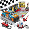 City Auto Garage Bausteine, Technik Autowerkstatt Bausets, Werkstatt mit 1 Autos Bausatz Mechanic Reparatur Baustelle Spielzeug Geschenk Austauschbare Reifen für Erwachsene 6+ Jungen Mädchen Kinder