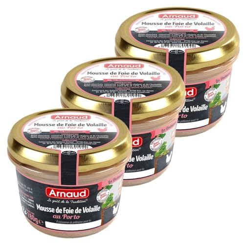 Lot 3x Mousse de foie de volaille au Porto - Bocal 180g