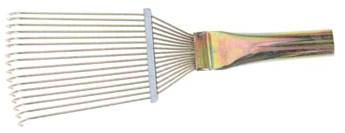 STOBAZA Cepillo para Caballos Pequeño de Metal, Rastrillo para Pelo de Ganado y Mascotas, Peine de Crin para Aseo y Limpieza, Ligero y Seguro para Uso en Animales Domésticos