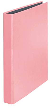 Original Falken PastellColor Ringbuch. Made in Germany. 2-D-Ring-Mechanik DIN A4 Füllhöhe 25 mm Flamingo-Pink Kalender Organizer Ring-Ordner Hefter Plastikordner ideal für Büro und Schule