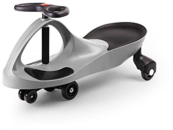 Didicar Grey Ride On Wiggle Car | Sit On Scooter for Kids | Balance Toy Cars with Seat & Steering Wheel | Toddler Gifts for 3+ Year Old Boys & Girls | Vehicles for Indoor & Outdoor Play
