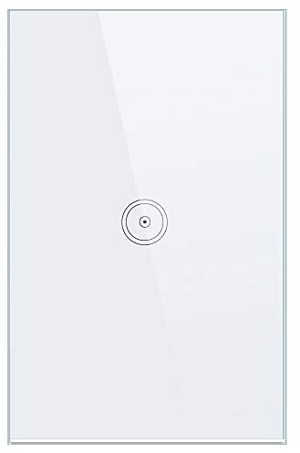 Pannello Smart switch a 2 vie (ZigBee), interruttore Timer Intelligente, Telecomando, può Essere utilizzato con Alexa Echo e Google Assistant (Deve essere utilizzato con Tuya Gateway) (Zigbee-1 gang)