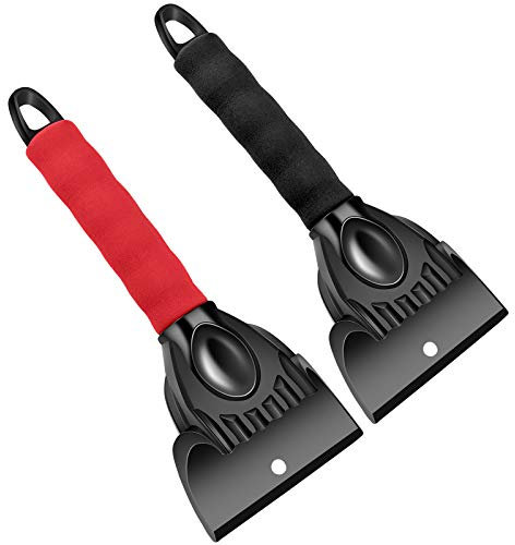 MaoXinTek Rascadores de Hielo, Parabrisas de Coche Pala de Nieve Portátil Herramienta de Eliminación Escarcha del Parabrisas Y Ventanillas para Coche Camionetas, 2 Pack