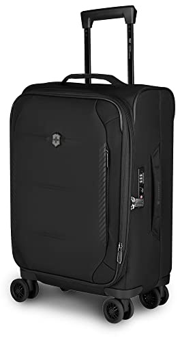 Victorinox Crosslight Frequent Flyer Softside Carry-On, Handgepäckkoffer, Trolley, Erweiterbar, 23 x 35 x 55 cm, Schwarz