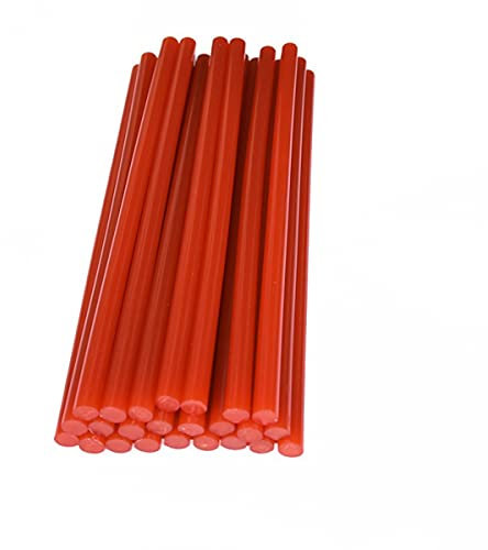 ZTBH Hot Melt Glue Sticks 25 PCS Hot Melt Glue Stick, Bright Red Lacquer Wax Gift Box, Christmas Valentine's Day Wine Bottle Cap Painting 11 * 200mm Melt Glue Stick (Diameter : 11mm, Length : 200mm)