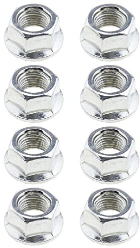8pcs Écrous à Bride pour Axe de Roue de Vélo 3/8 (9.5mm) pour Roues Avant et Arrière Vélos Enfants VTT Hybrides