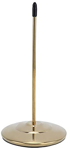 Edelstahl Quittungshalter Zettelspießer mit Rundfuß für Restaurants, Bars, Küchen, Memo Halter Spike für Rechnungen, Quittungen (Goldene glänzende Stange)
