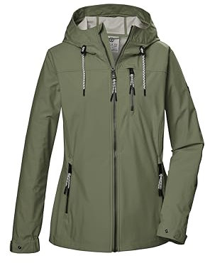 G.I.G.A. DX Damen Softshelljacke/Outdoorjacke mit Kapuze GS 74 WMN SFTSHLL JCKT, blasses oliv, 48, 43052-000