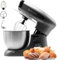 Küchenmaschine mit 6 Stufen – Knetmaschine Rührmaschine inkl. Rührhaken, Knethaken, Schneebesen & Spritzschutz – Teigmaschine für Brot, Kuchen, Sahne & mehr – Leistungsstarker Küchenhelfer