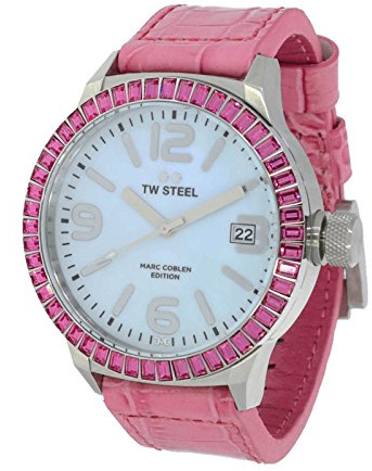 TW Steel Marc Coblen Edition mit Lederband 45 MM Blue MOP MCPR1