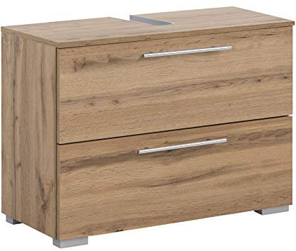 Schildmeyer Waschbeckenunterschrank Carlos 148599, eiche landhaus Dekor, 80,2 x 59,1 x 35 cm