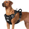 Eyein Dog Harness Large Dog, Anti Pull Adjustable Heavy Duty Pet Vest with 2 Clips, Easy Control Escape Proof Puppy Harness with Soft Padded Handle Reflective for Outdoor Training Walking, L