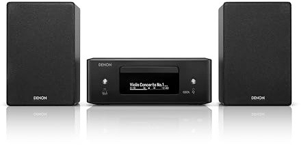 Denon CEOL N12DAB all-in-one system with CD player, DAB/FM radio, HDMI ARC and HEOS® Built-in - Black