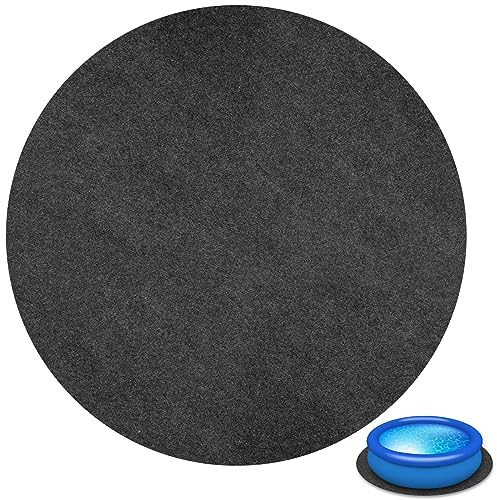 BAODBF Pool Unterlage rund 200cm,Oberirdische Pool-auskleidung,Poolmatten Schutzboden,Matte Rund Filz,Wasserdicht Und Rutschfest,Poolunterlage Rund für Pool Bodenschutzmatte