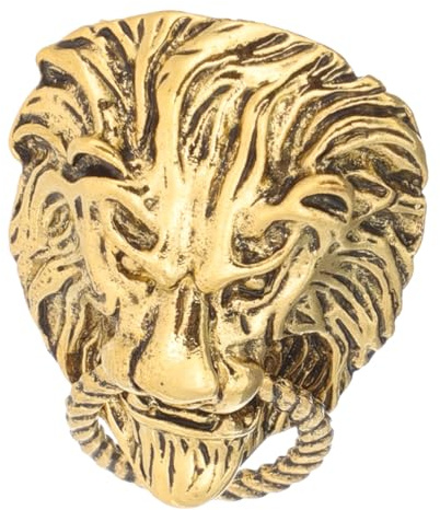 iplusmile Broche Vintage Lion Dorée en Alliage pour Homme, Accessoire Vestimentaire Élégant et Stylé, pour Fête et Costume