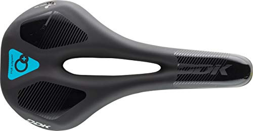 DDK Saddles: 3736MF Comfort Plus Unisex MTB Saddle in Black-BLACK -