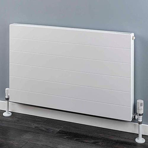 800mm(w) x 500mm(h) White Volta TYPE 11 / K1 Flat Panel, Designer Landscape Radiator - 2231 BTU's Central Heating Radiator (Single Panel/Single Convector)