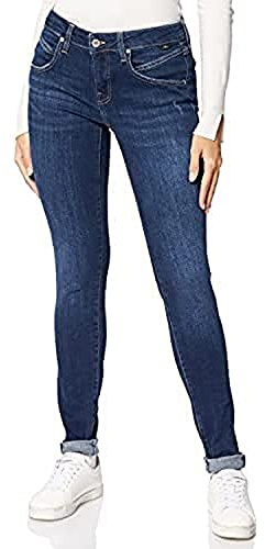 Mavi Adriana Jeans, Denim Dark Brushed, 28W x 28L para Mujer