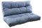 GERSO Palettenkissen 120 x 60 Sitzkissen und Rückenlehne 50cm Palettensofa Polster Set BLAU