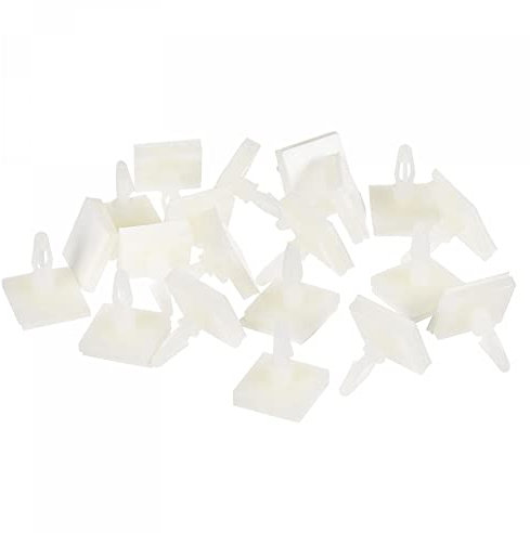 sourcing map Separadores adhesivos para placa de circuito impreso, columna de plástico, 6,3 mm, altura de soporte para placa de circuito fija, paquete de 20