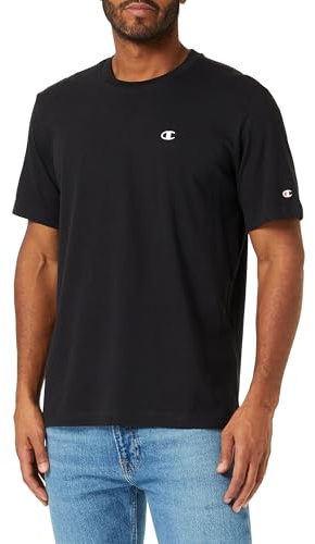 Champion Legacy Basics - S-S Crewneck T-Shirt, Svart, XL Herrar FW23, Nero