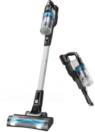 BLACK & DECKER Aspirador de escoba POWERSERIES™ Extreme MAX™. Batería externa de 18V 2Ah LITIO per chi cerca qualità e praticità, per uso pratico e risultati affidabili