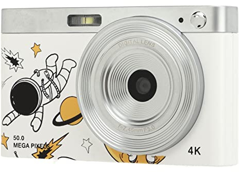4K Digitalkamera, 2,88 Tum IPS HD-videokamera med 16x Digital Zoom, Bärbar Kompaktkamera, Idealisk för Vloggning för Tonåringar, Studenter, Seniorer